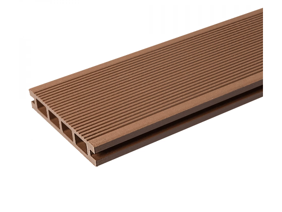 Террасная доска из ДПК пустотелая CM Decking серия Natur цвет ROWAN (рябина, красный)