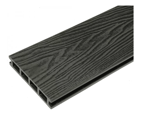 Террасная доска из ДПК пустотелая CM Decking серия VINTAGE цвет BLACKWOOD (черное дерево)