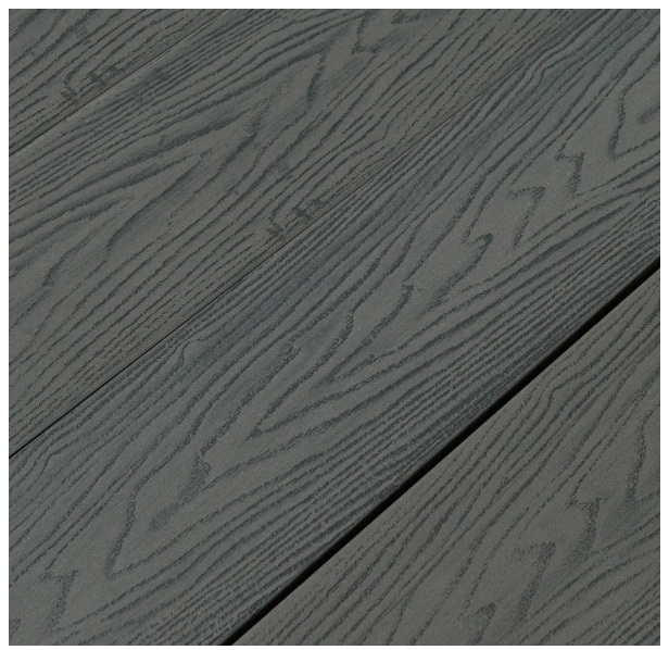 Террасная доска из ДПК пустотелая CM Decking серия VINTAGE цвет EBONY (эбен, серый)