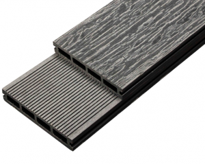 Террасная доска ДПК Outdoor 3D OLD WOOD / вельвет Графит